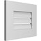 Ekena Millwork Vertical Surface Mount PVC Gable Vent: Functional, w/ 3-1/2"W x 1"P Standard Frame, 18"W x 14"H GVPVE18X1401SF - alternate 4